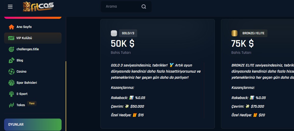 Fitcas Giriş Sayfası